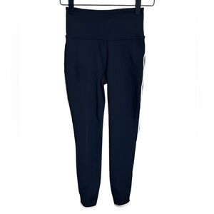 Target Joylab Women's High-Rise Contrast Piped 7/8 Leggings - Black/Tan XXS